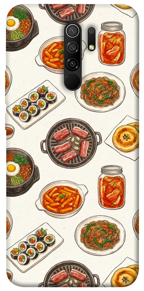 Чохол Korean food для Xiaomi Redmi 9