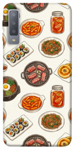 Чохол Korean food для Galaxy A7 (2018)