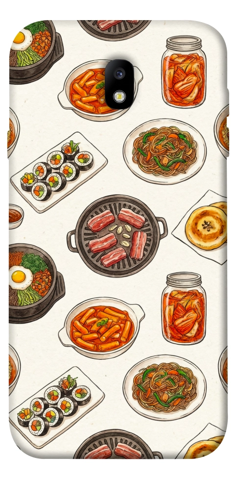 Чехол Korean food для Galaxy J7 (2017)