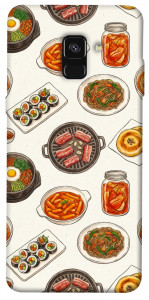 Чехол Korean food для Galaxy A8 (2018)