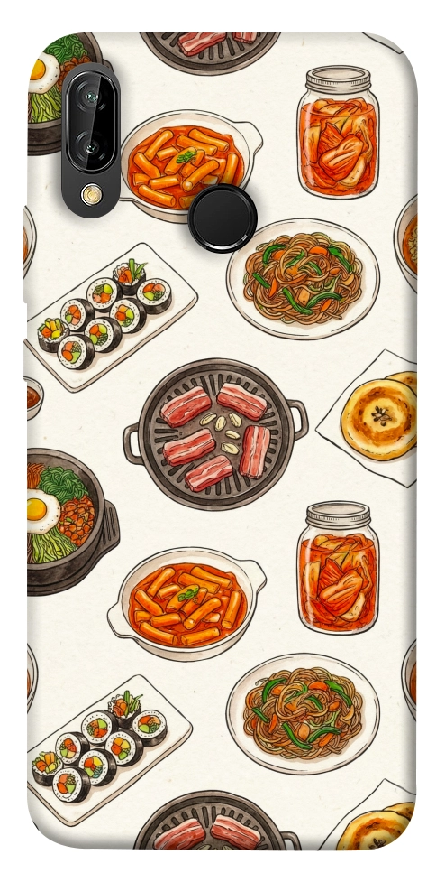 Чехол Korean food для Huawei P20 Lite