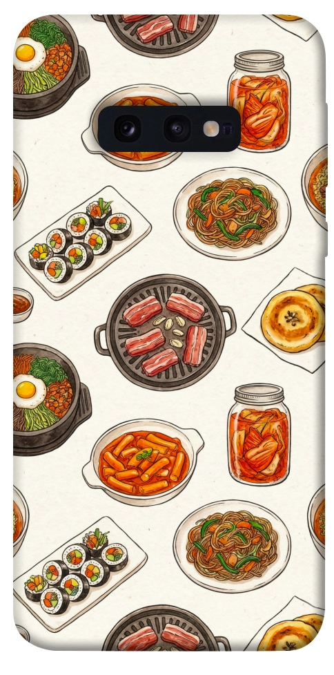 Чохол Korean food для Galaxy S10e