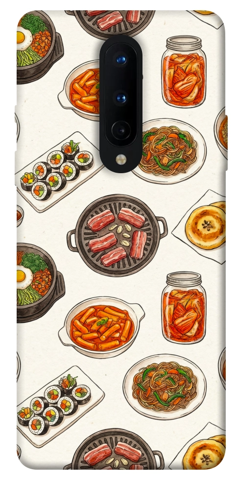 Чохол Korean food для OnePlus 8