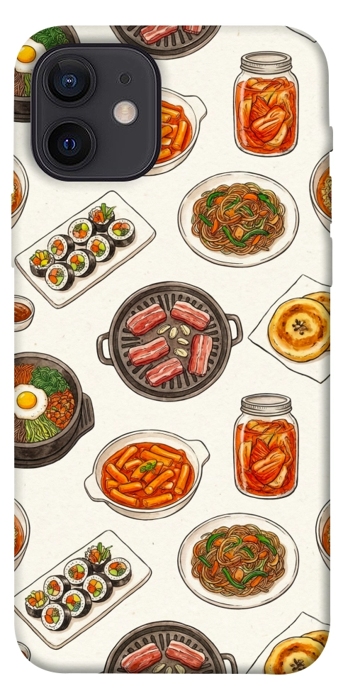 Чехол Korean food для iPhone 12