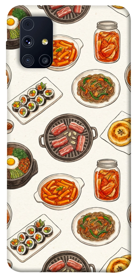 Чехол Korean food для Galaxy M31s