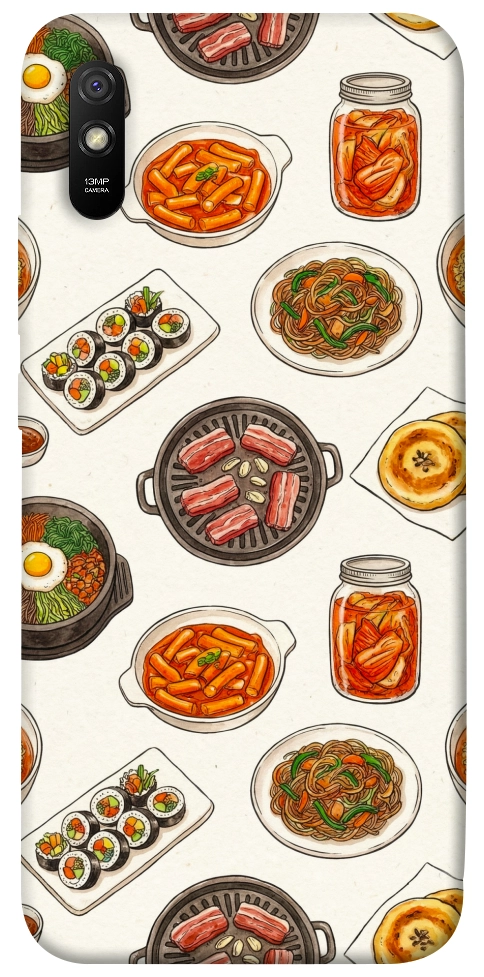 Чохол Korean food для Xiaomi Redmi 9A