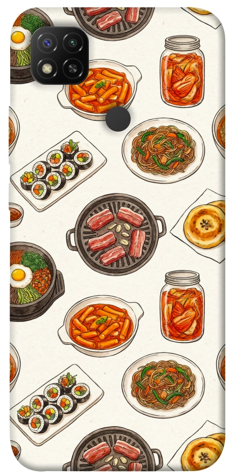 Чохол Korean food для Xiaomi Redmi 9C
