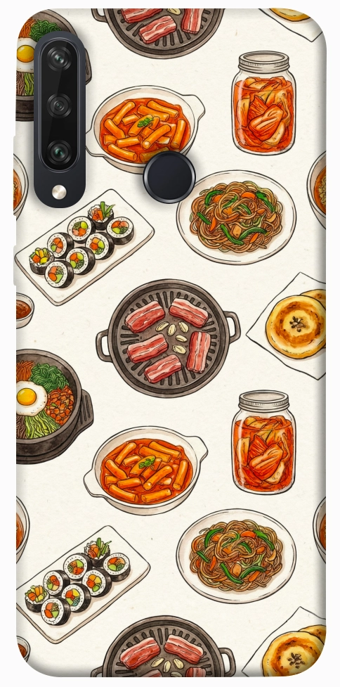 Чехол Korean food для Huawei Y6p