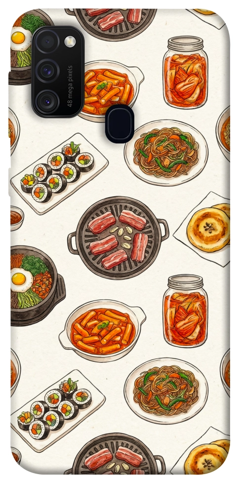 Чехол Korean food для Galaxy M30s