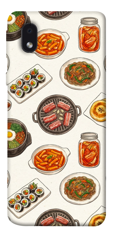 Чехол Korean food для Galaxy M01 Core