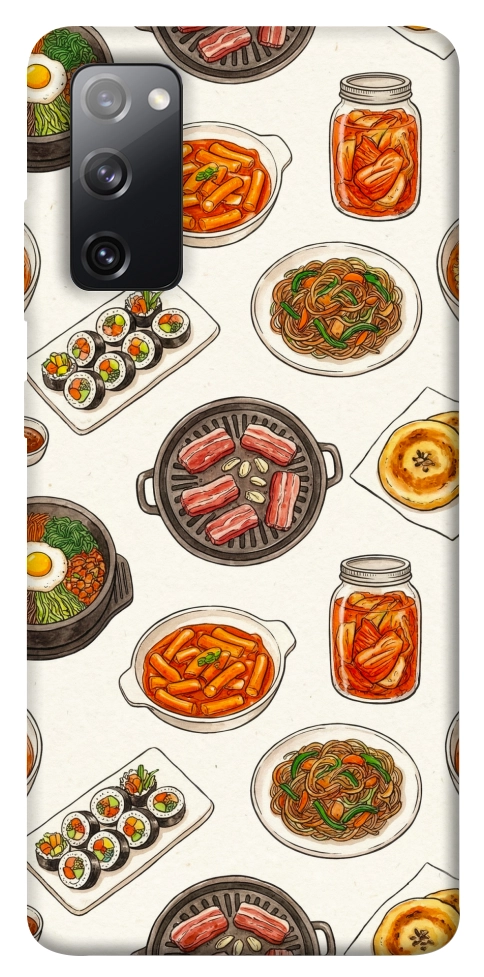 Чехол Korean food для Galaxy S20 FE