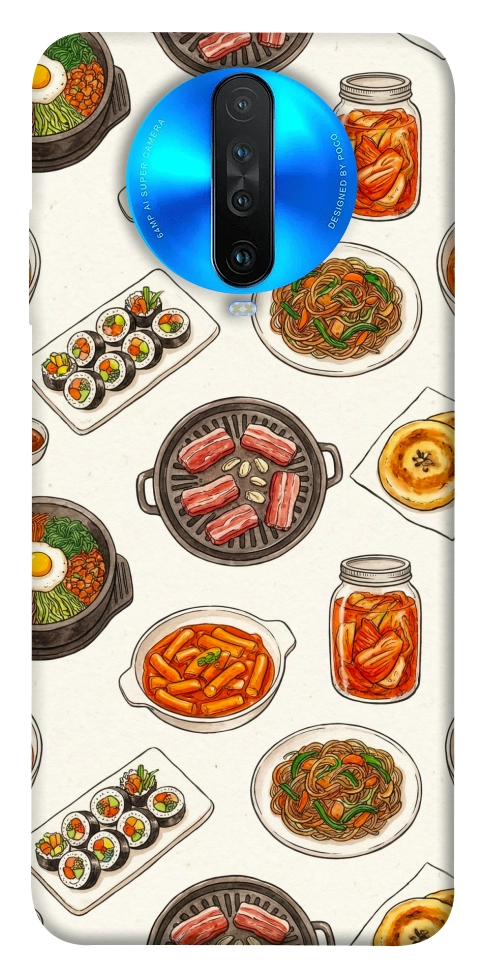 Чехол Korean food для Xiaomi Redmi K30