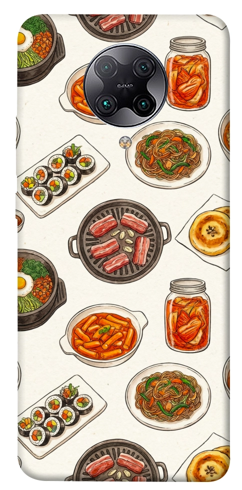 Чехол Korean food для Xiaomi Redmi K30 Pro