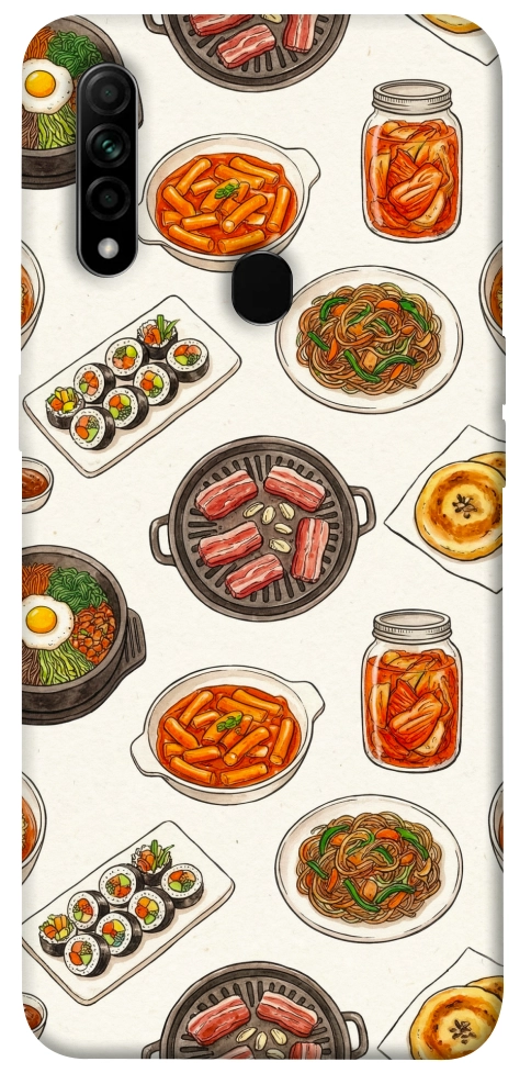 Чохол Korean food для Oppo A31