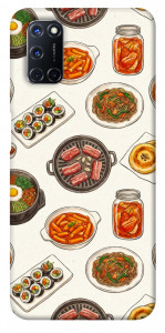Чехол Korean food для Oppo A92