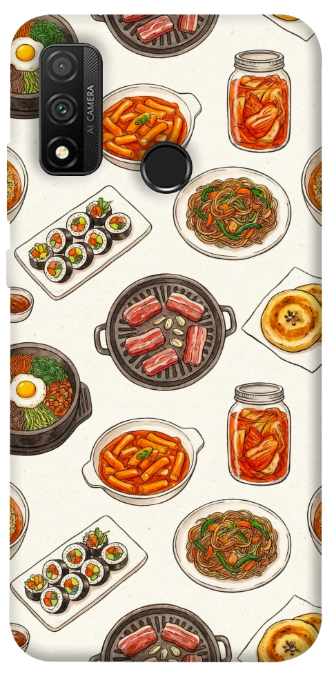 Чехол Korean food для Huawei P Smart (2020)