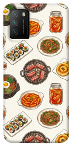 Чехол Korean food для Xiaomi Poco M3