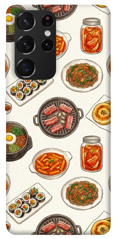 Чохол Korean food для Galaxy S21 Ultra