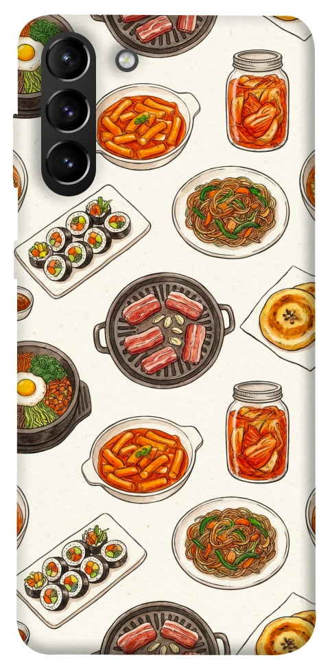 Чехол Korean food для Galaxy S21+