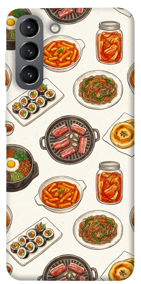 Чехол Korean food для Galaxy S21