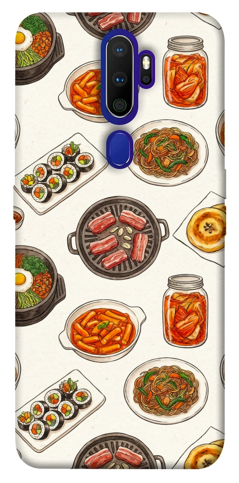 Чохол Korean food для Oppo A9 (2020)