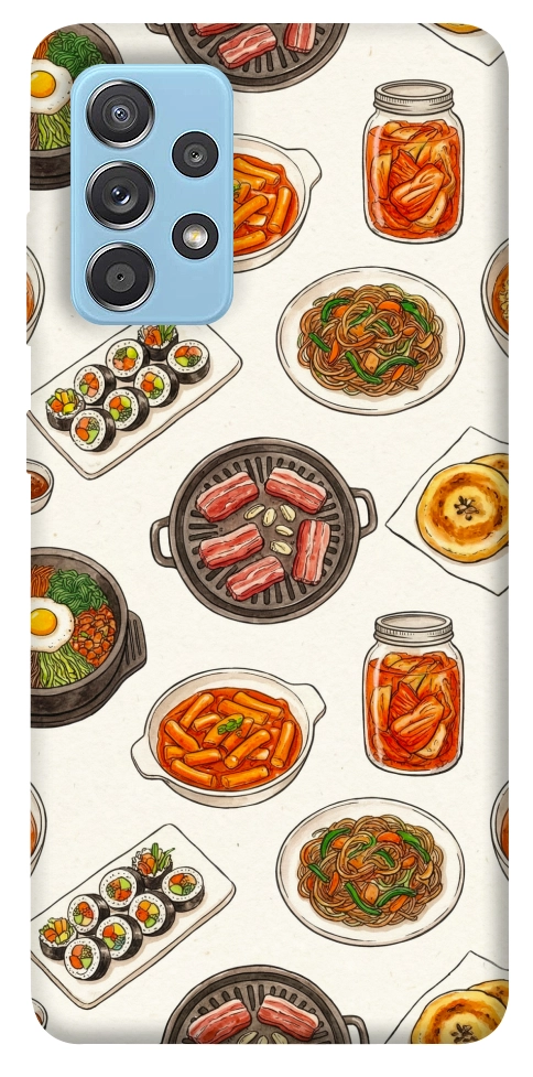Чехол Korean food для Galaxy A52