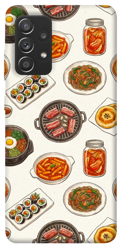 Чехол Korean food для Galaxy A72 5G