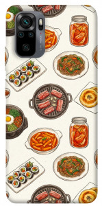 Чехол Korean food для Xiaomi Redmi Note 10S