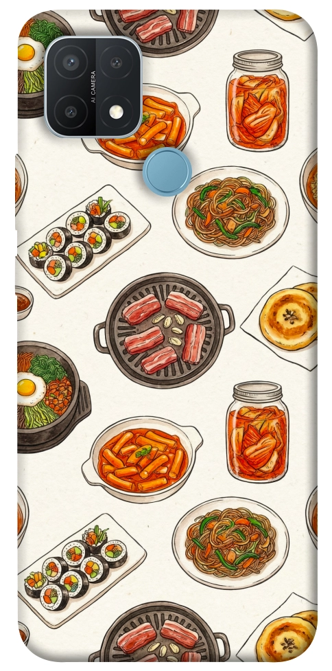 Чехол Korean food для Oppo A15