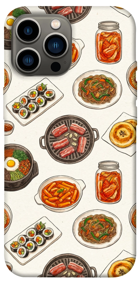Чехол Korean food для iPhone 13 Pro Max