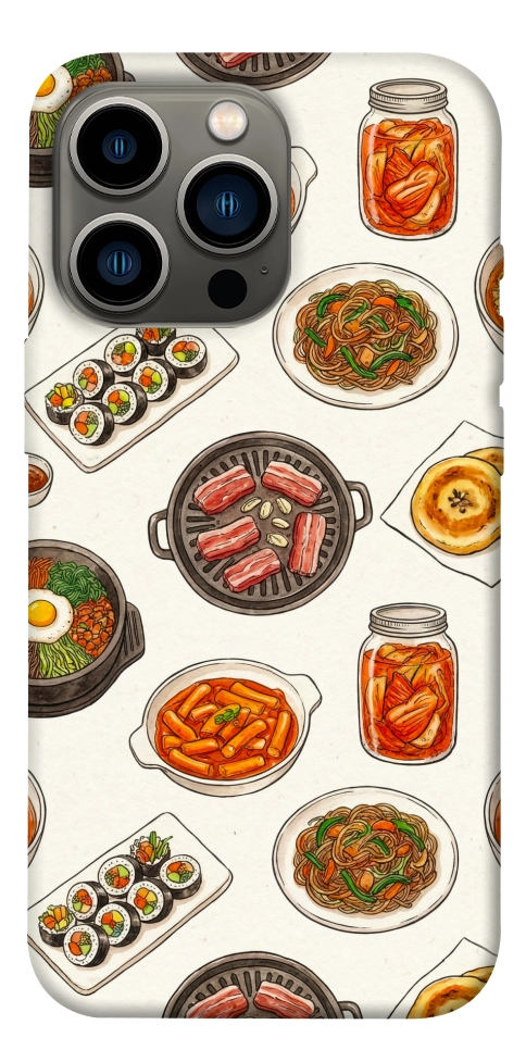 Чехол Korean food для iPhone 13 Pro