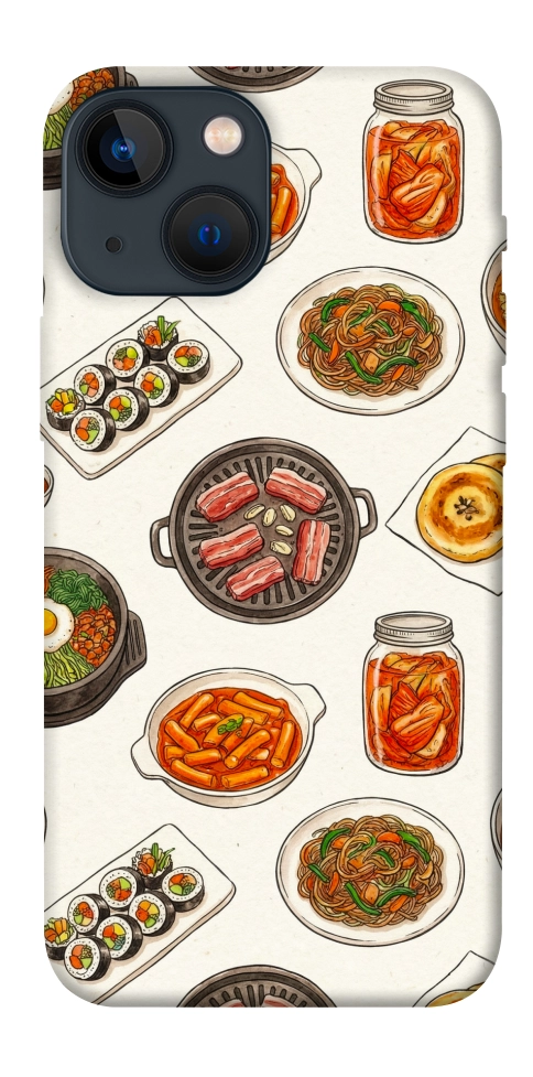 Чехол Korean food для iPhone 13 mini