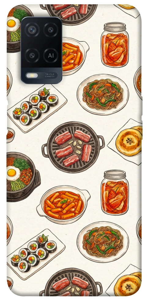 Чехол Korean food для Oppo A54 4G