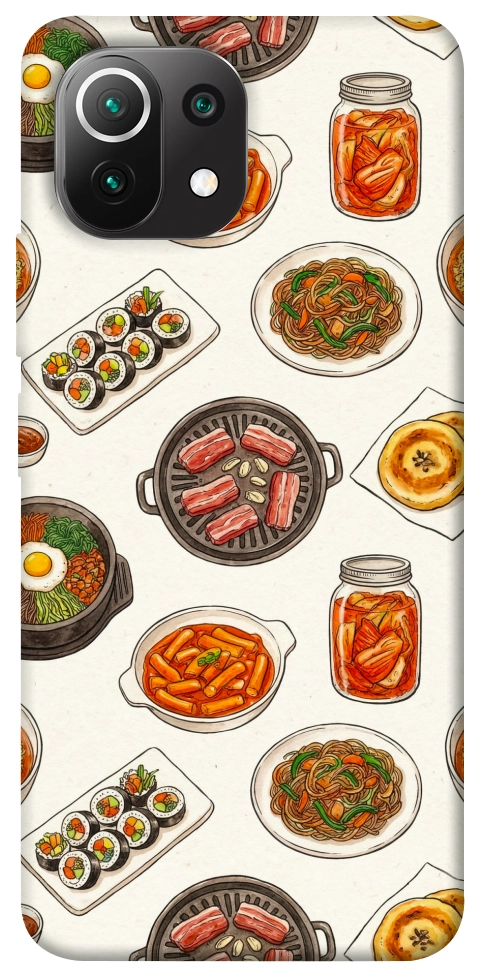 Чехол Korean food для Xiaomi Mi 11 Lite