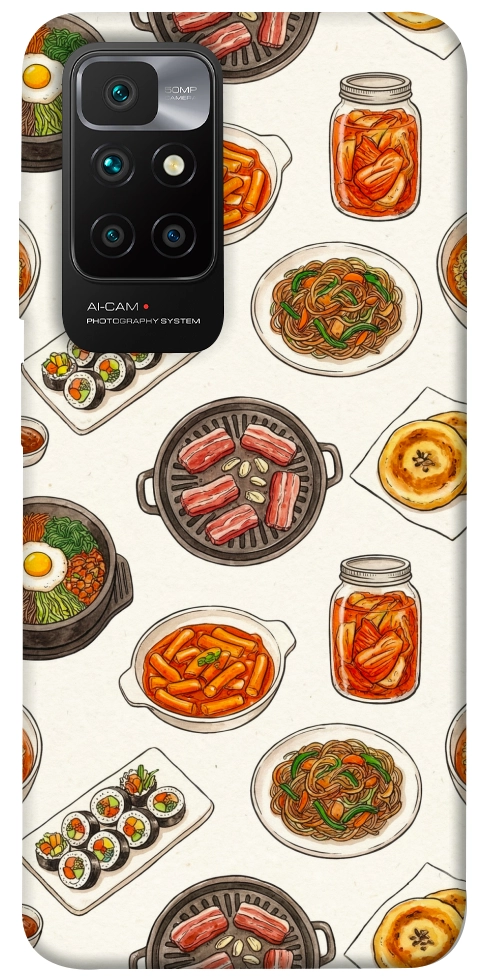 Чехол Korean food для Xiaomi Redmi 10