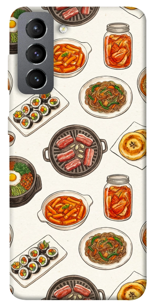 Чехол Korean food для Galaxy S21 FE