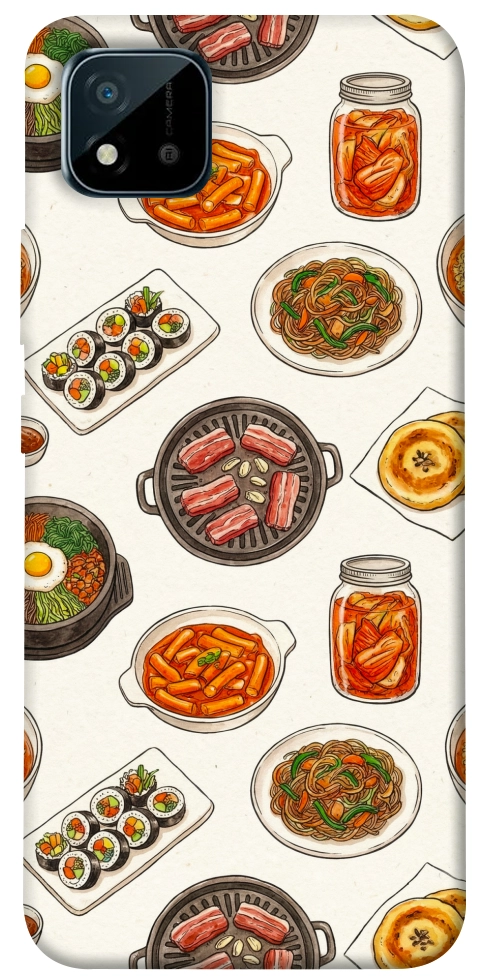 Чохол Korean food для Realme C11 (2021)