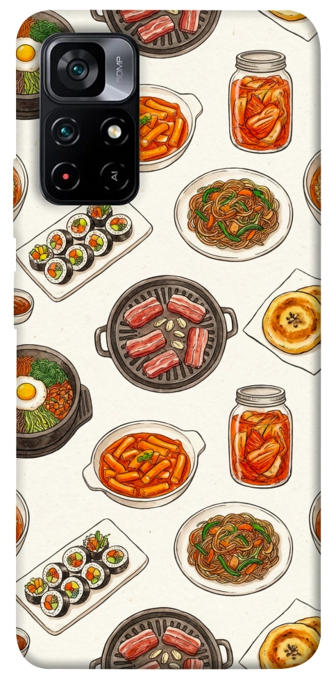 Чохол Korean food для Xiaomi Poco M4 Pro 5G