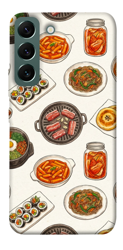 Чехол Korean food для Galaxy S22