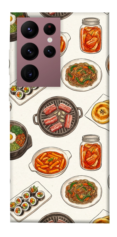 Чехол Korean food для Galaxy S22 Ultra
