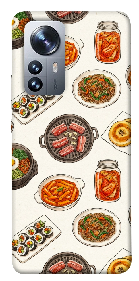 Чехол Korean food для Xiaomi 12