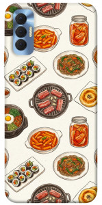 Чохол Korean food для TECNO Spark 8P