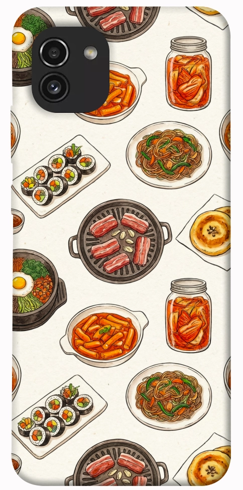 Чохол Korean food для Galaxy A03