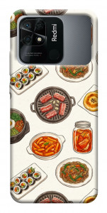 Чохол Korean food для Xiaomi Redmi 10C