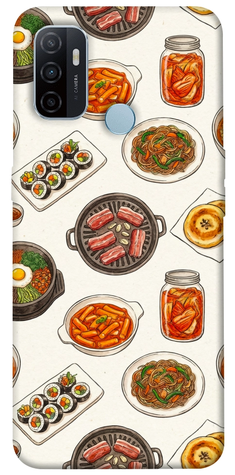 Чехол Korean food для Oppo A32
