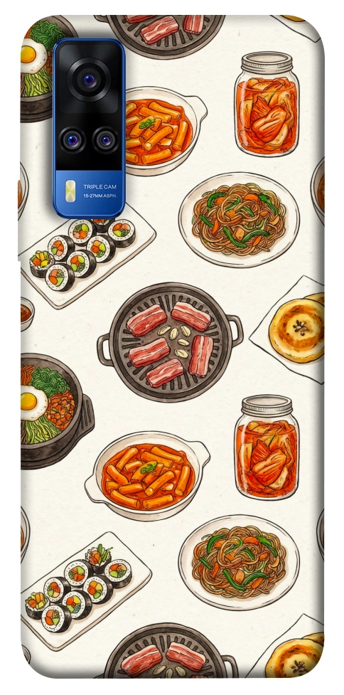 Чехол Korean food для Vivo Y51a