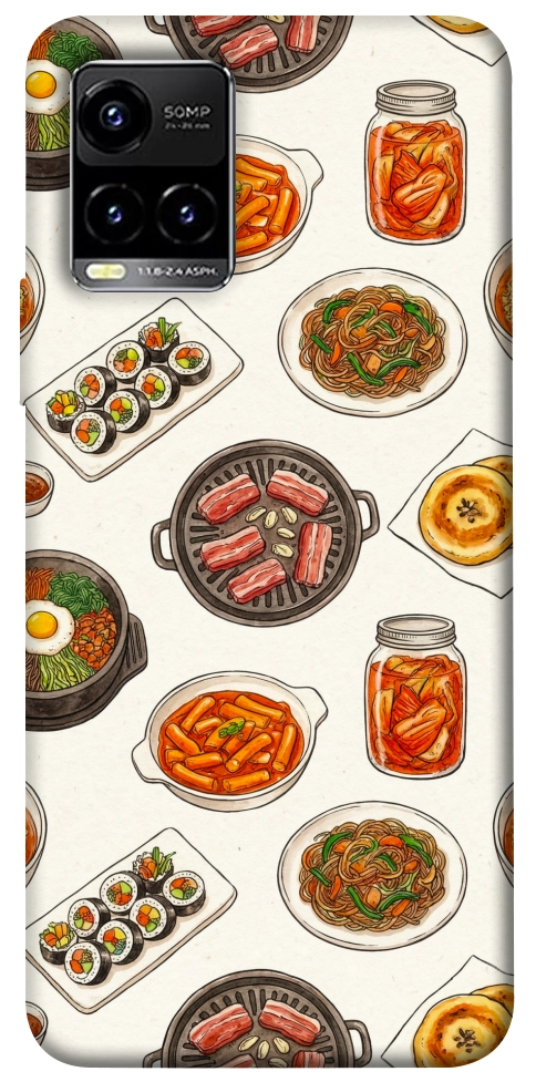 Чехол Korean food для Vivo Y33s