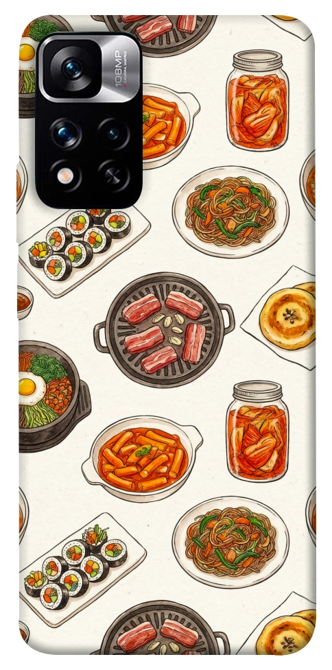 Чехол Korean food для Xiaomi Redmi Note 11 5G