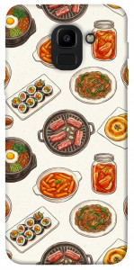 Чехол Korean food для Galaxy J6 (2018)