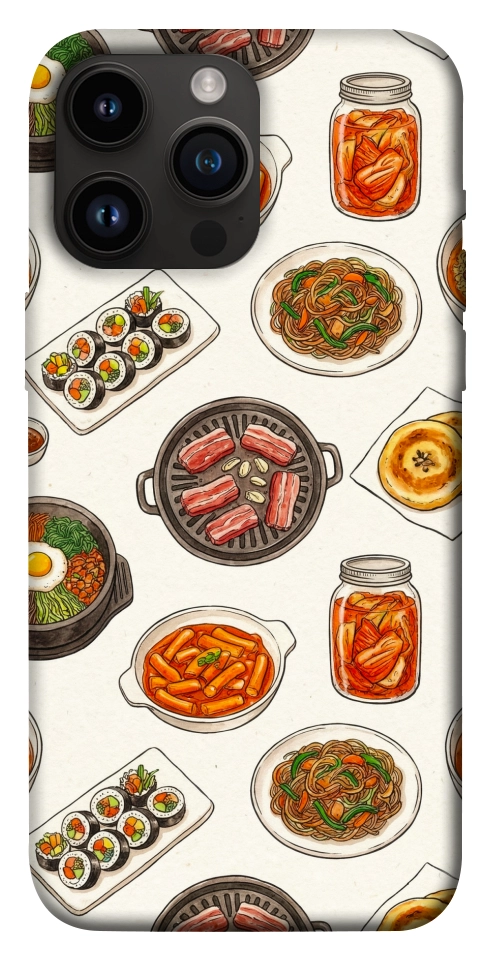 Чехол Korean food для iPhone 14 Pro Max